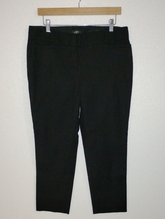 LOFT Pants - Ann Taylor Loft Womens 10 Petite Black Marisa Straight Pants